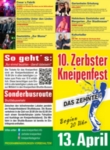 10. Zerbster Kneipenfest - Plakat zum Download