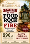 Food, Rock & Fire im Hexenhaus - Plakat zum Download
